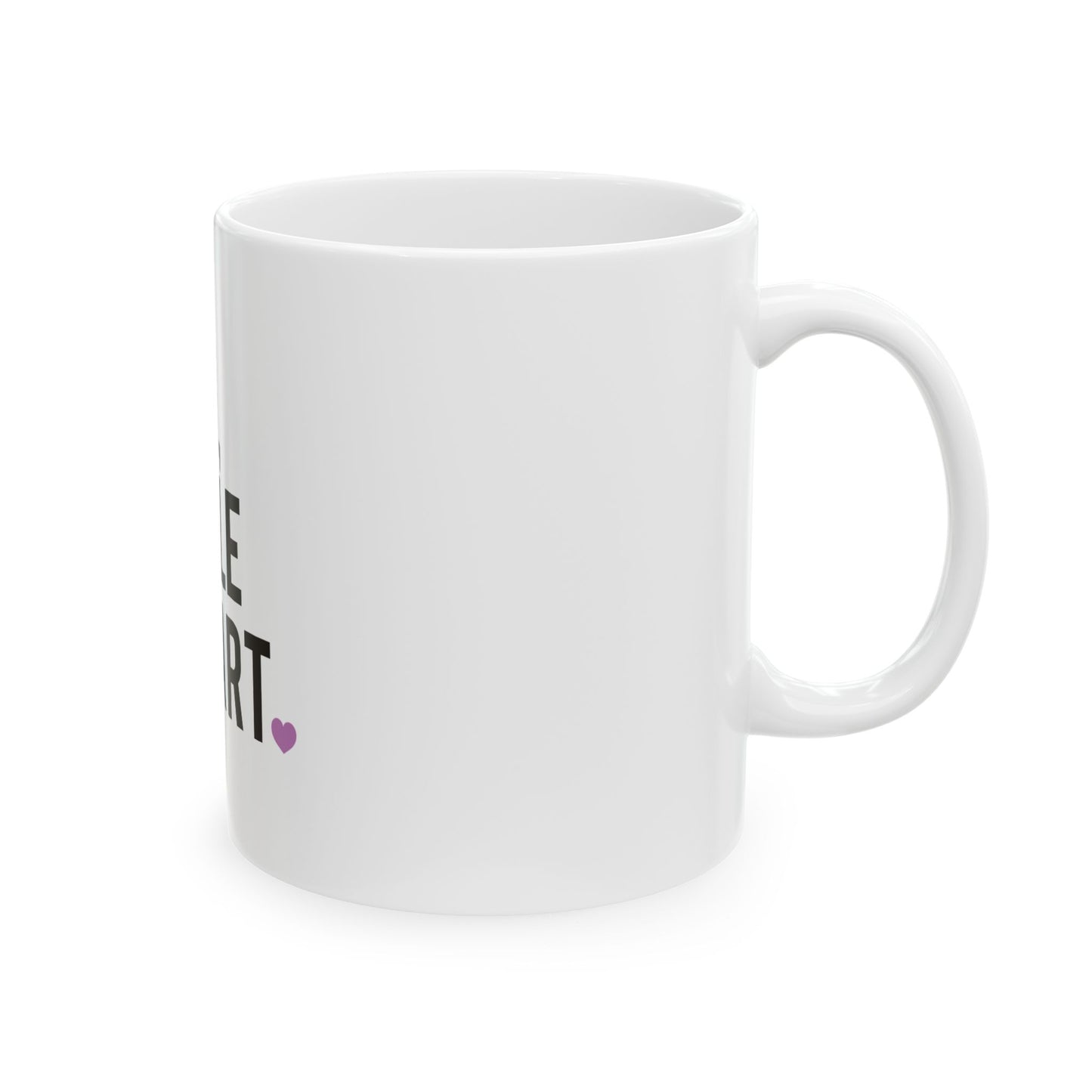 Inspirational Ceramic Mug - "Faith, Hustle & Heart" - Motivational Coffee Cup (11oz, 15oz)