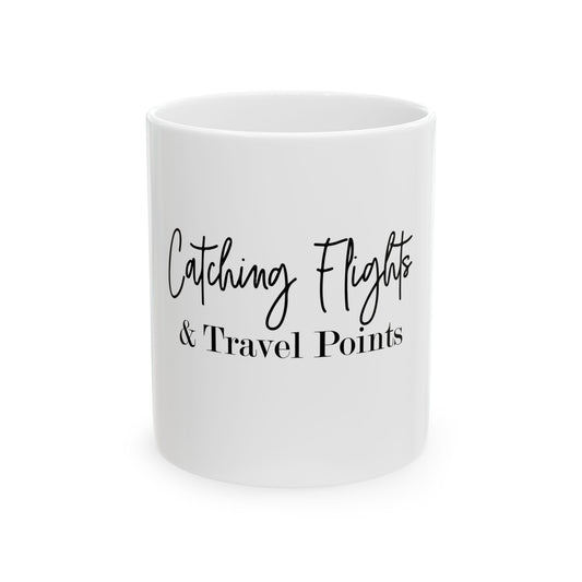 Catching Flights Ceramic Travel Mug - Perfect for Adventure Seekers
